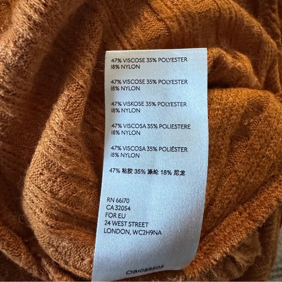 Maeve Anthropologie Rafela Hacci Surplice Top Ribbed Wrap M - Picture 10 of 12